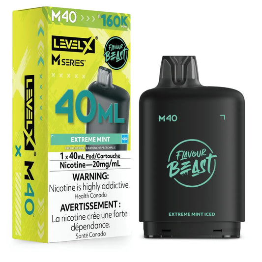 (AB) Level X M pod 40ml Flavour Beast - Extreme Mint