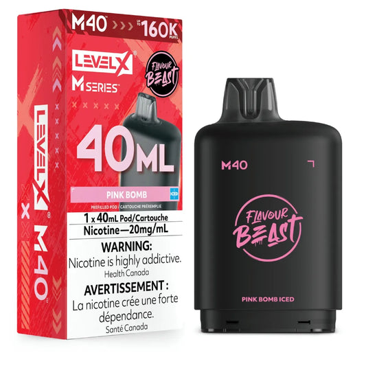 (AB) Level X M pod 40ml Flavour Beast - Pink Bomb