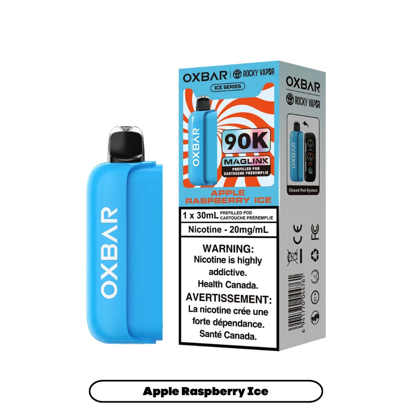 (AB) Oxbar: Maglink Replacement Pod 90K - Apple Raspberry Ice