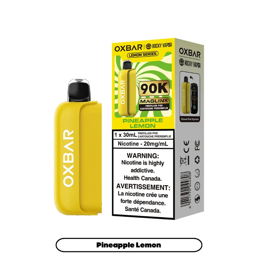(AB) Oxbar: Maglink Replacement Pod 90K - Pineapple Lemon