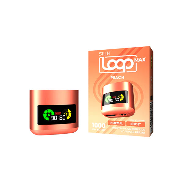 STLTH LOOP MAX CLOSED POD BATTERY - PEACH