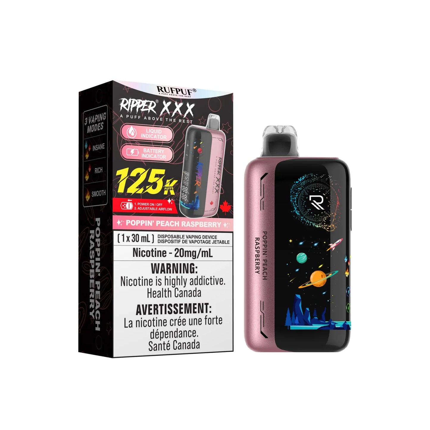 (AB) RUFPUF Ripper XXX 125K - Poppin' Peach Raspberry