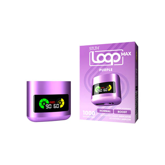 STLTH LOOP MAX CLOSED POD BATTERY - PURPLE