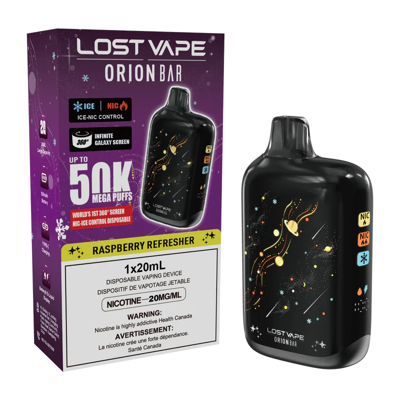 (AB) Lost Vape: Orion Bar (50K) - Raspberry Refresher