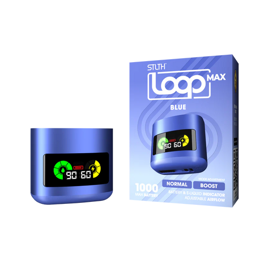 STLTH LOOP MAX CLOSED POD BATTERY - BLUE