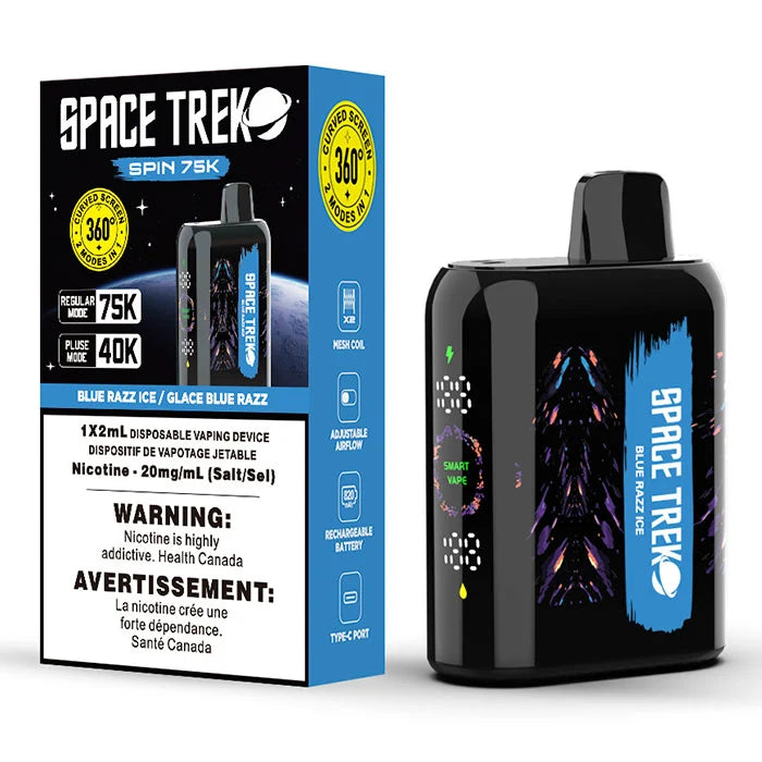 Space Trek Spin 75K - Blue Razz Ice