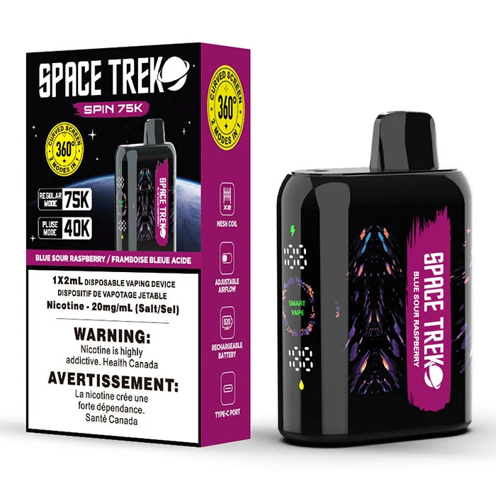 Space Trek Spin 75K - Blue Sour Raspberry