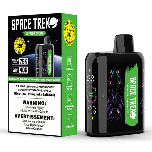 Space Trek Spin 75K - Green Apple Grape Ice