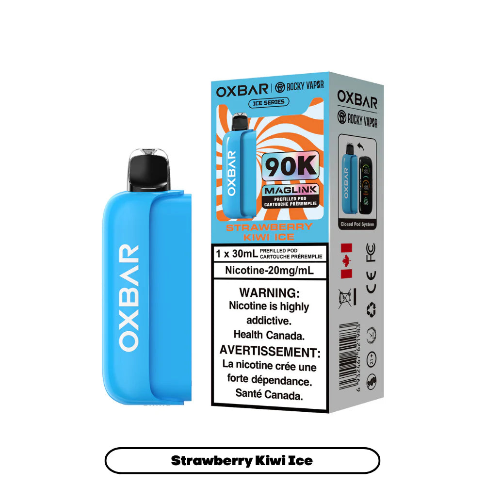 (AB) Oxbar: Maglink Replacement Pod 90K - Strawberry Kiwi Ice