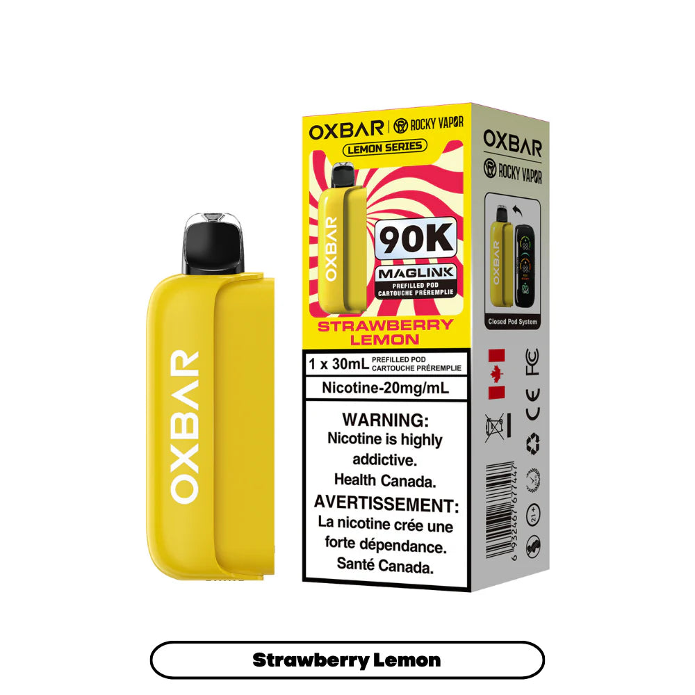 (AB) Oxbar: Maglink Replacement Pod 90K - Strawberry Lemon
