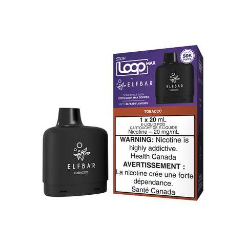 (AB) Elfbar: STLTH Loop Max Pod (50K) - Tobacco