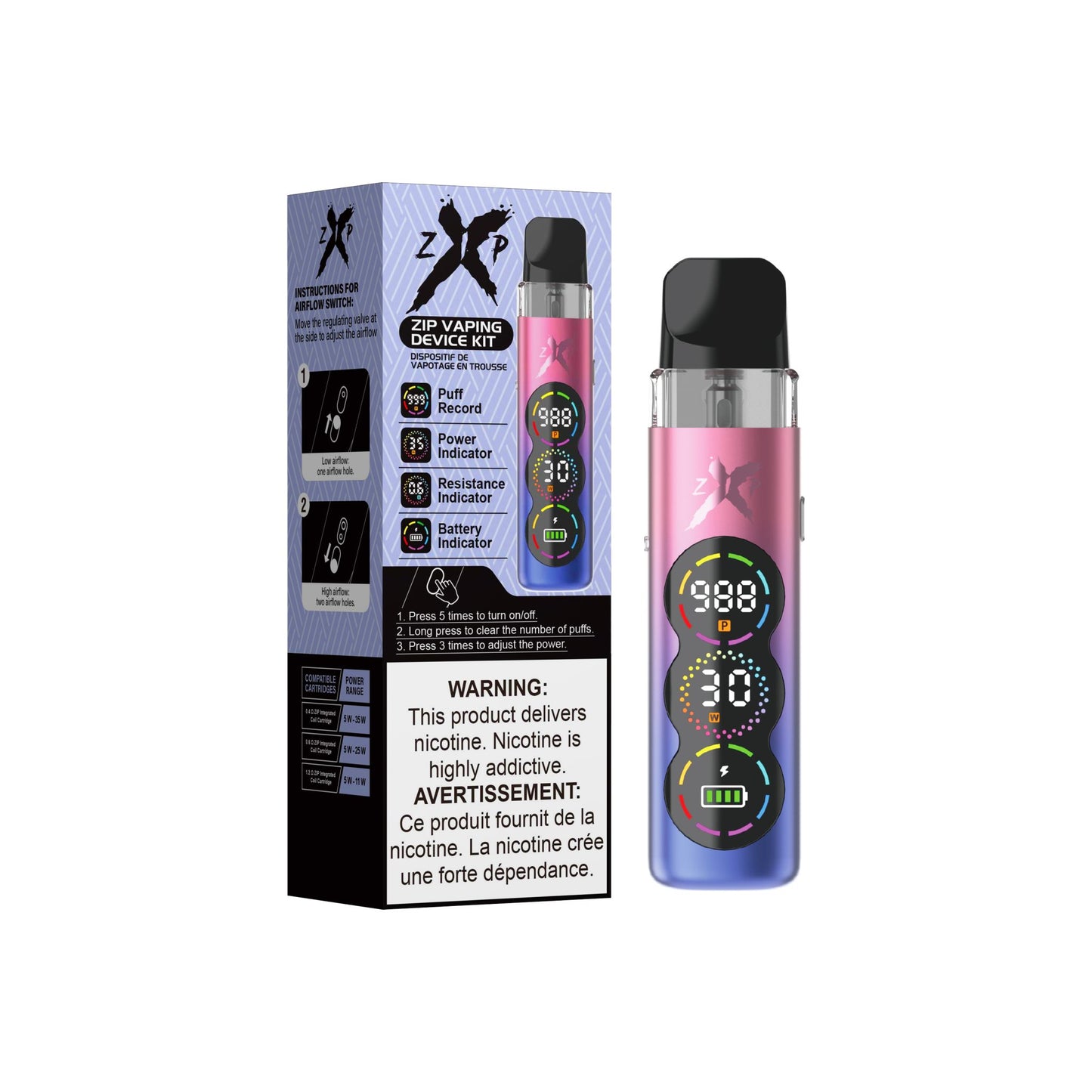 Zip X Device Pod Kit - Purple Pink