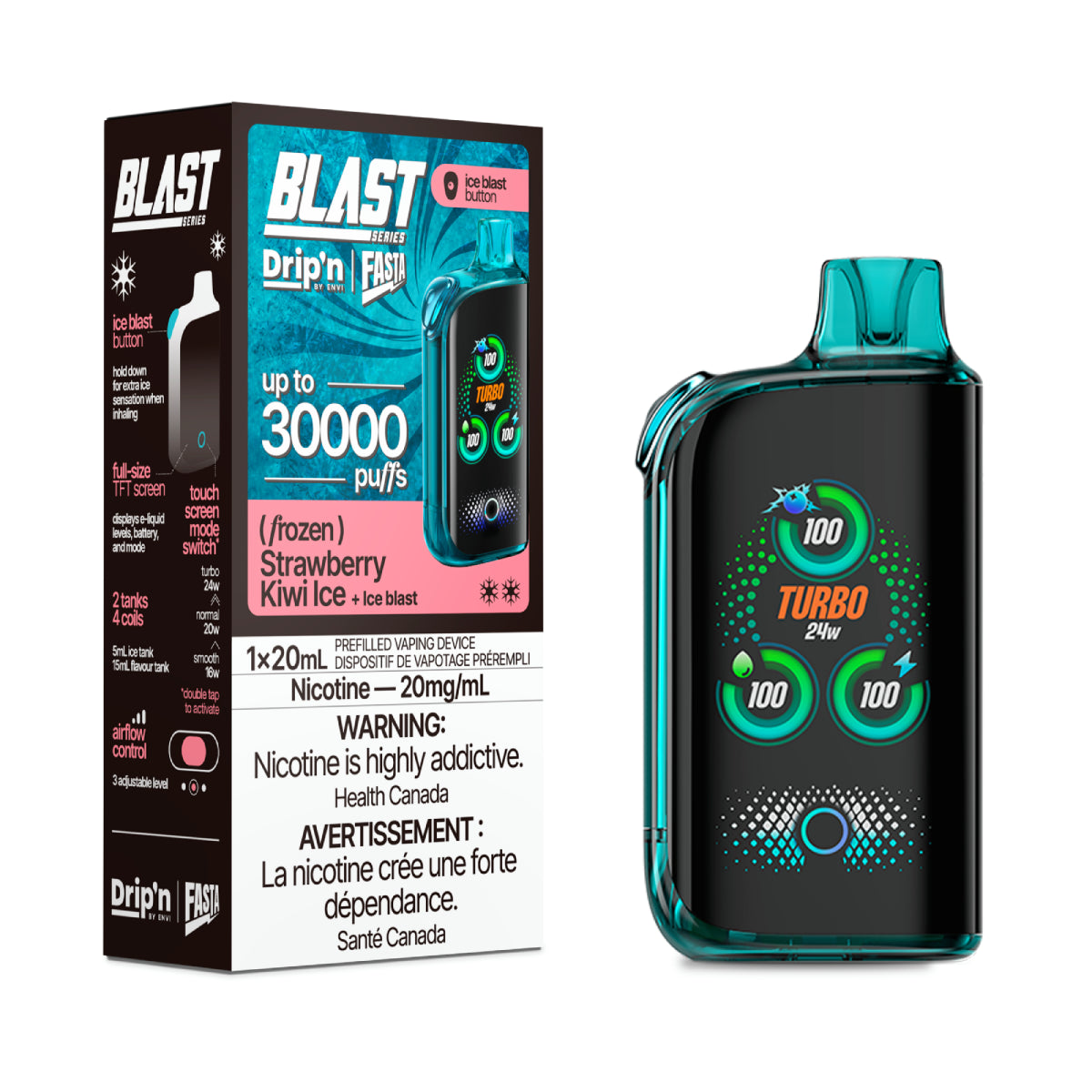 (AB) Drip'n: BLAST 30K - Strawberry Kiwi Ice