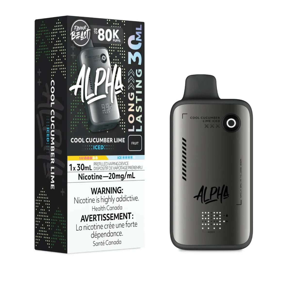 (AB) Flavour Beast: Alpha 80K - Cool Cucumber Lime Iced