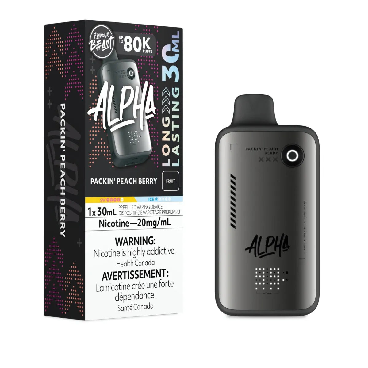 (AB) Flavour Beast: Alpha 80K - Packin' Peach Berry
