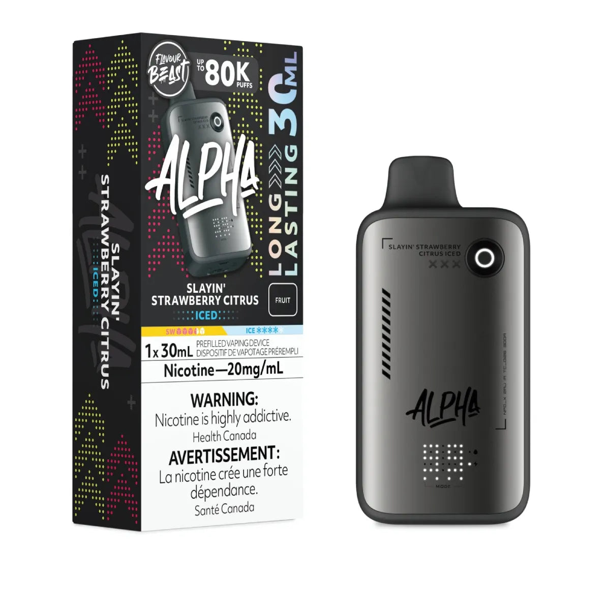 (AB) Flavour Beast: Alpha 80K - Slayin' Strawberry Citrus Iced