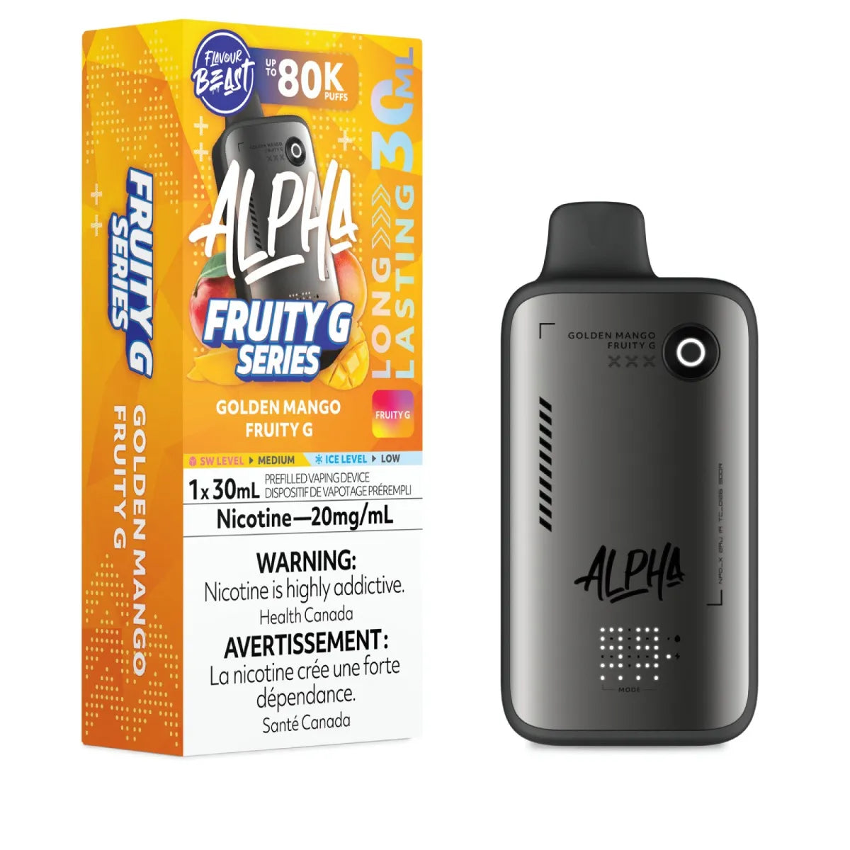 (AB) Flavour Beast: Alpha 80K - Golden Mango Fruit G