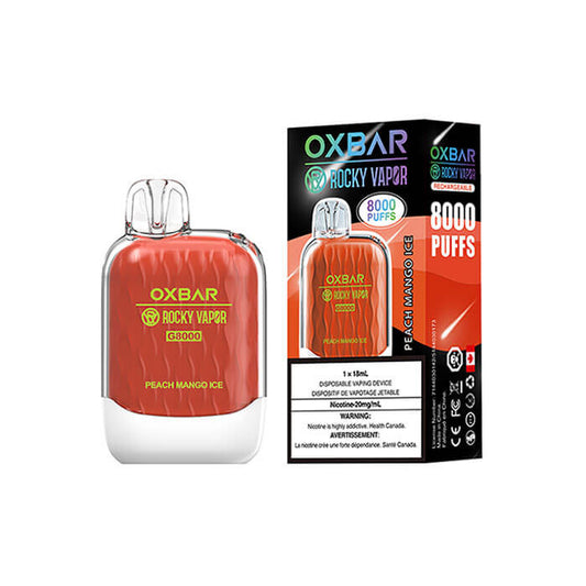 Oxbar 8000 puff Peach Mango Ice (FED)