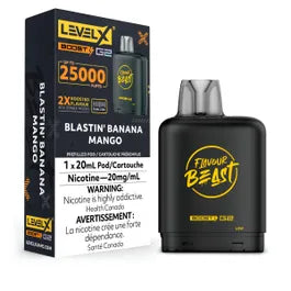 (AB) Flavour Beast Level X Boost Pod - Blastin’ Banana Mango