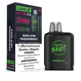 (AB) Flavour Beast Level X Boost Pod - Kewl Kiwi Passionfruit