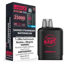 (AB) Flavour Beast Level X Boost Pod - Savage Strawberry Watermelon