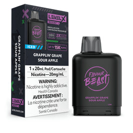 (AB) Flavour Beast Level X Boost Pod - Grapplin’ Grape Sour Apple