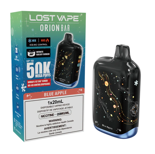 (AB) Lost Vape: Orion Bar (50K) - Blue Apple