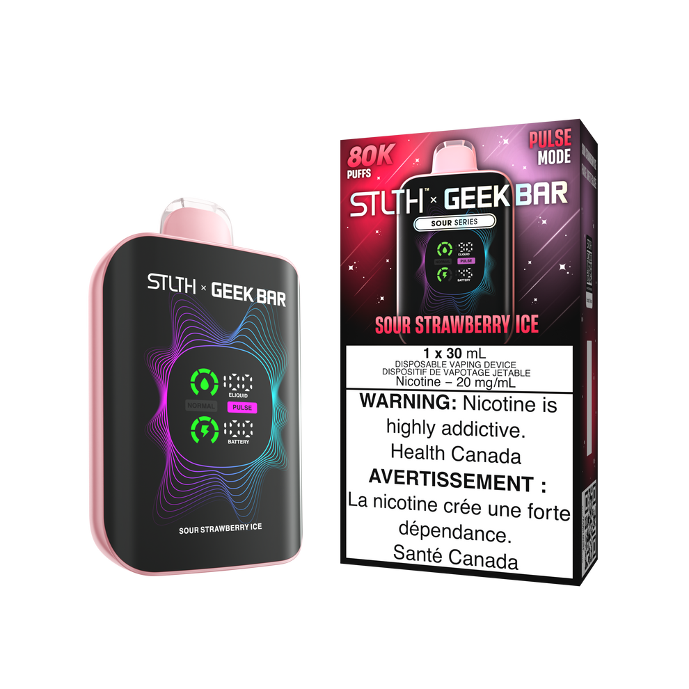 (AB) Stlth X Geek Bar 80K - Sour Strawberry Ice