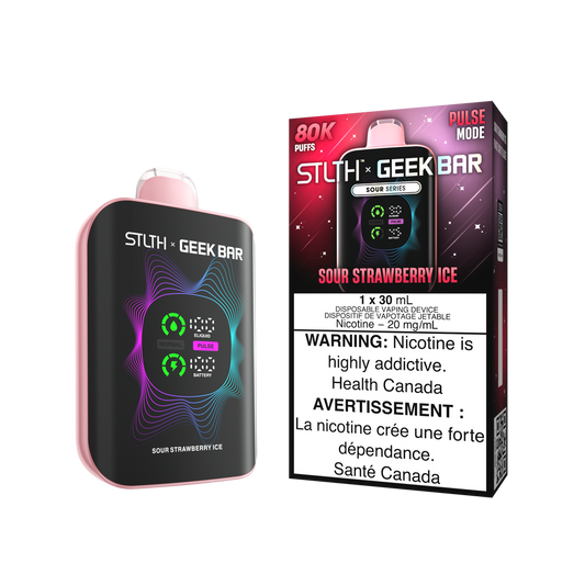 (AB) Stlth X Geek Bar 80K - Sour Strawberry Ice