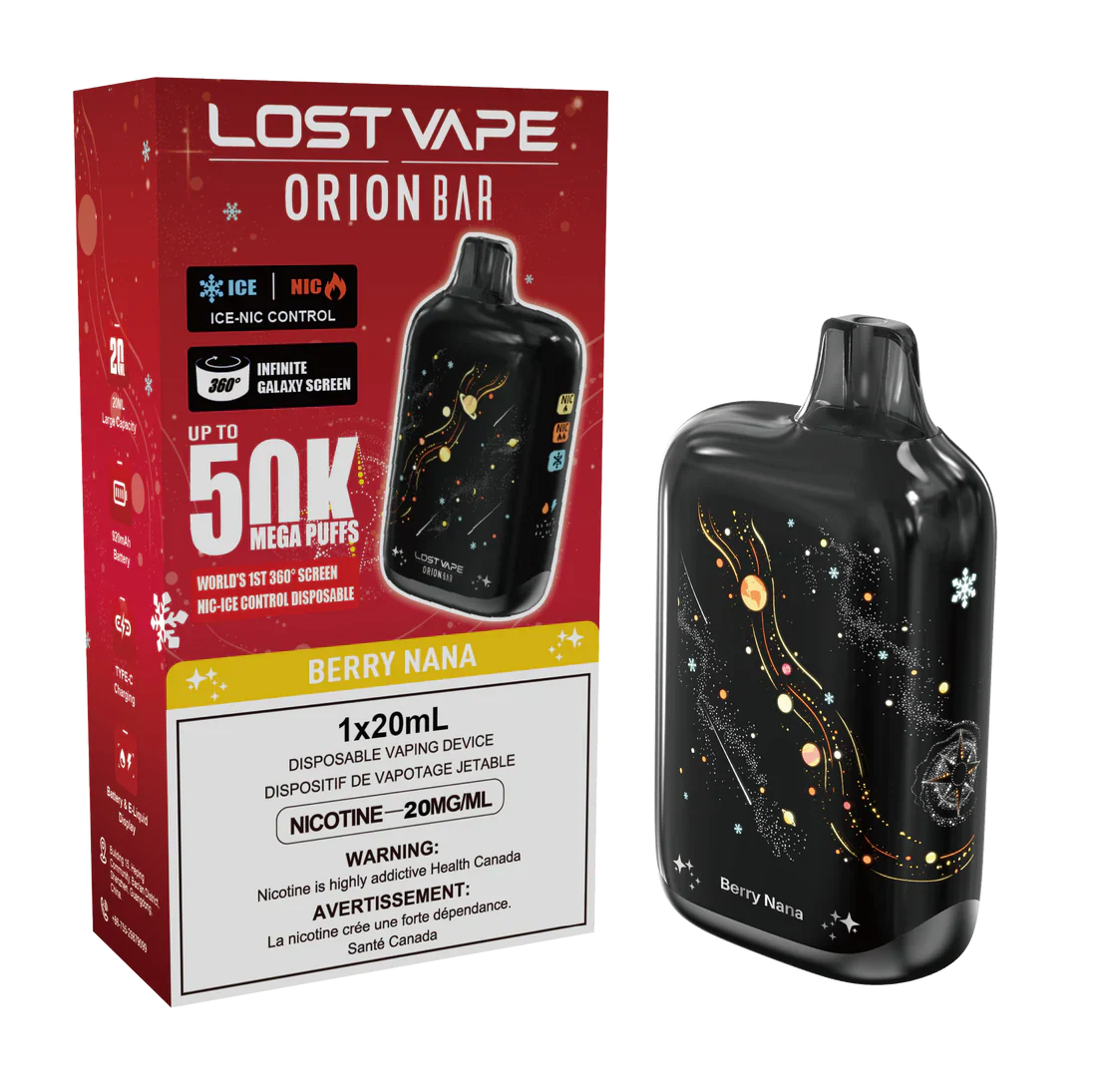 (AB) Lost Vape: Orion Bar (50K) - Berry Nana