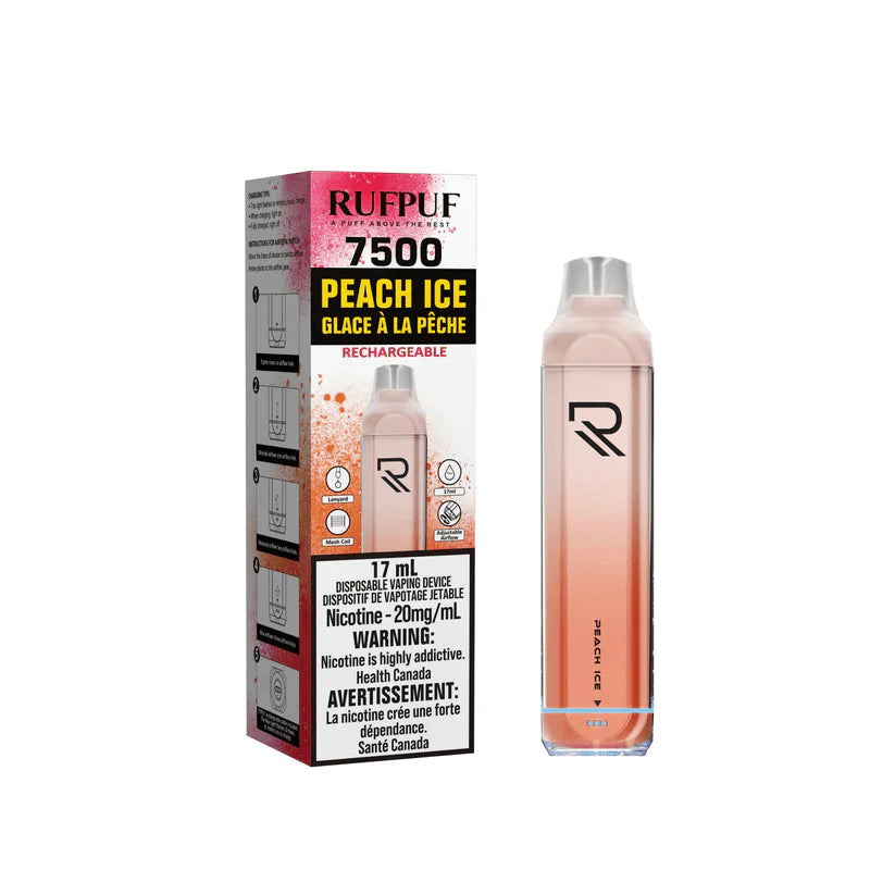 (FED) Rufpuf: (7500) (20mg) - PEACH ICE