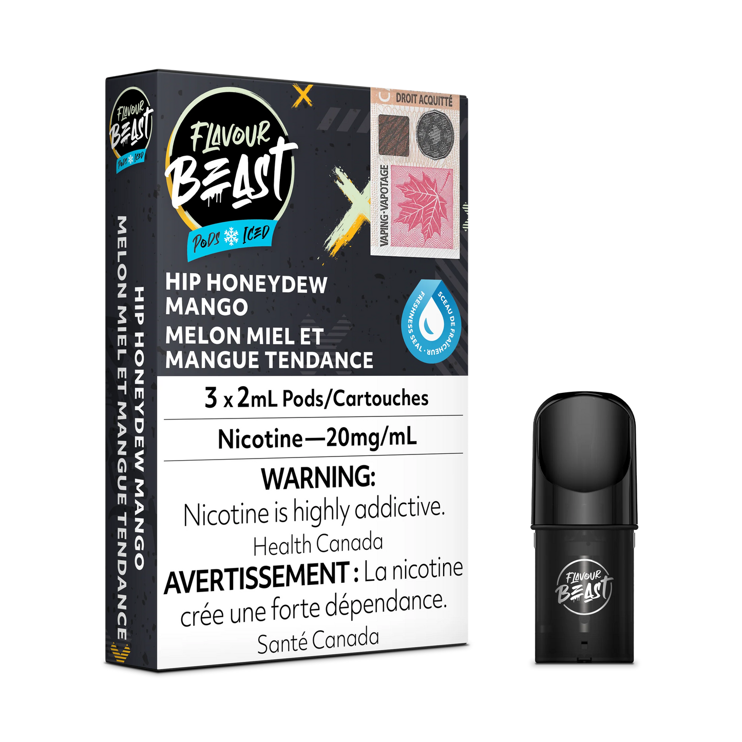 Flavour Beast Pods - Hip Honeydew Mango (20mg/mL) (FED)
