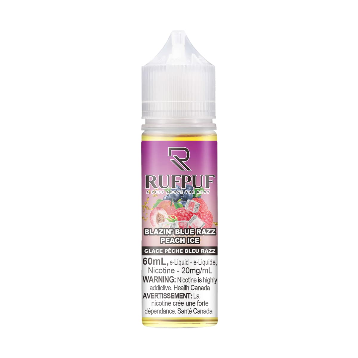 (FED) Rufpuf: E-Juice (60ml) (20mg) - Blazin’ Blue Razz Peach Ice