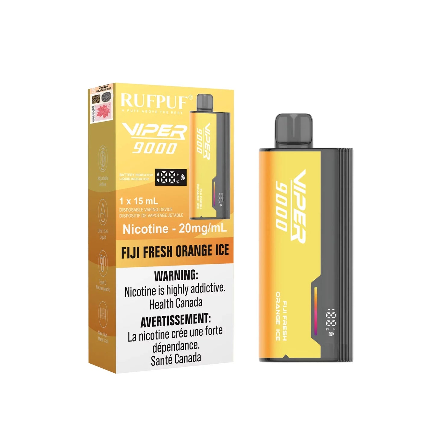 (FED) Rufpuf: Viper (9k) - Fiji Fresh Orange Ice
